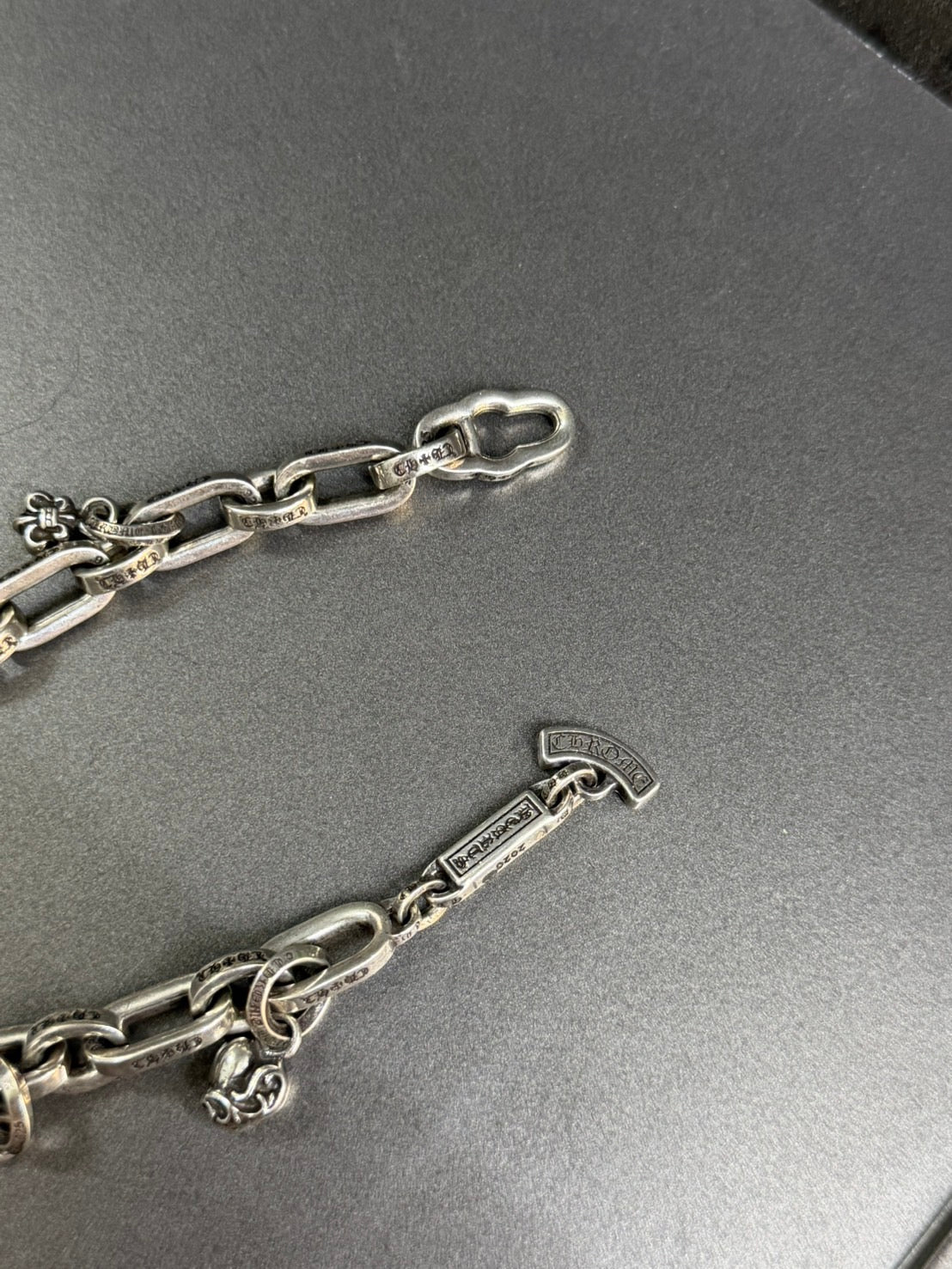 Chrome Hearts Paper E Charm Bracelet