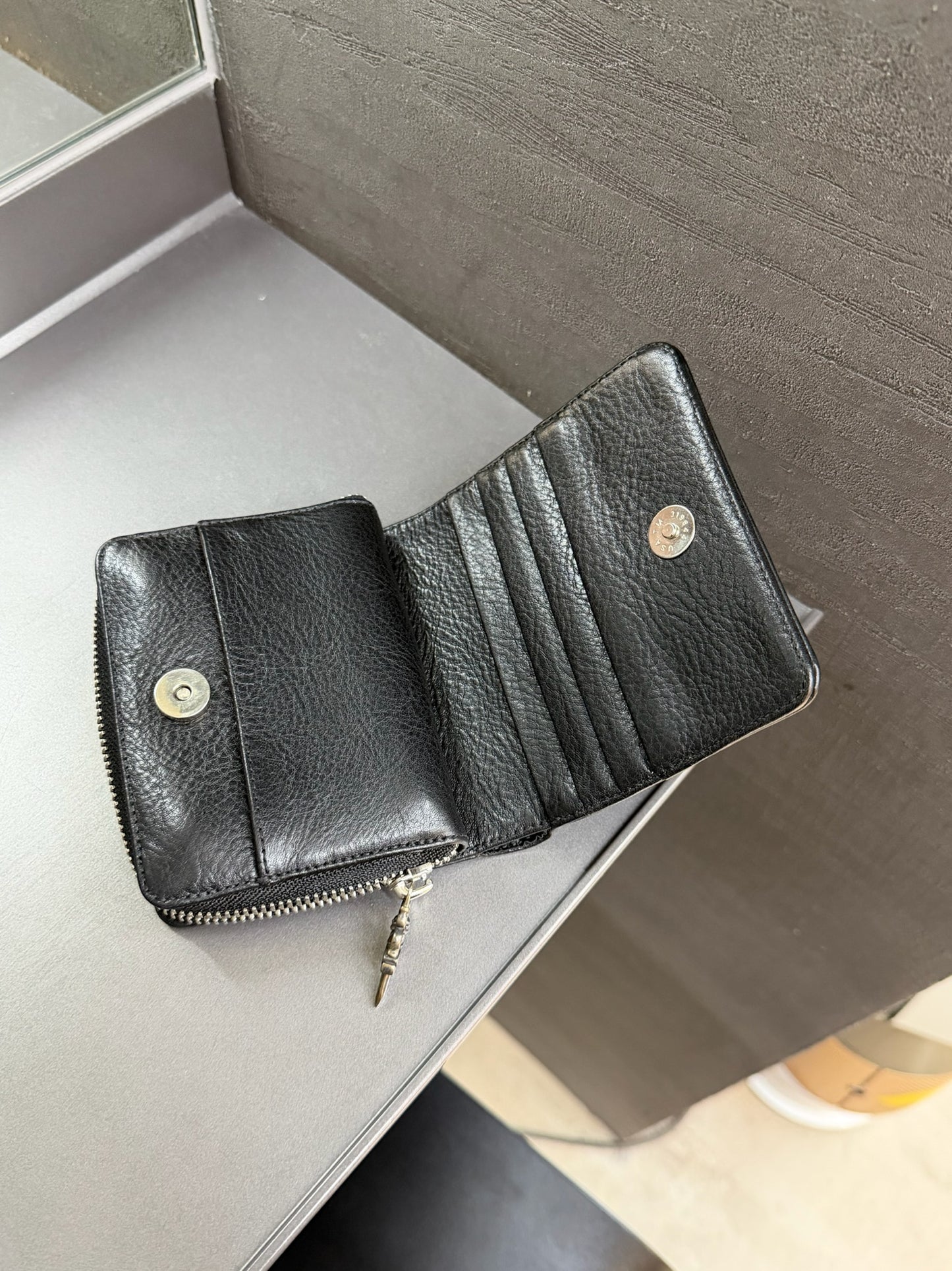 Chrome Hearts Square Zip Wallet