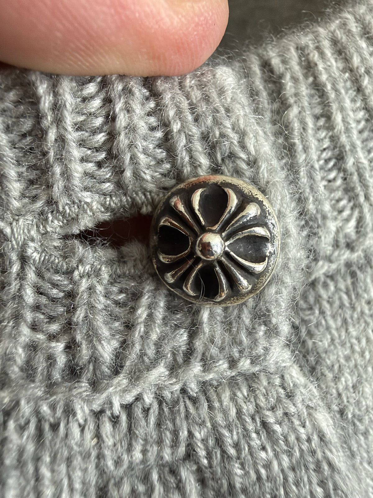 Chrome Hearts Cross Patch Cashmere Cardigan