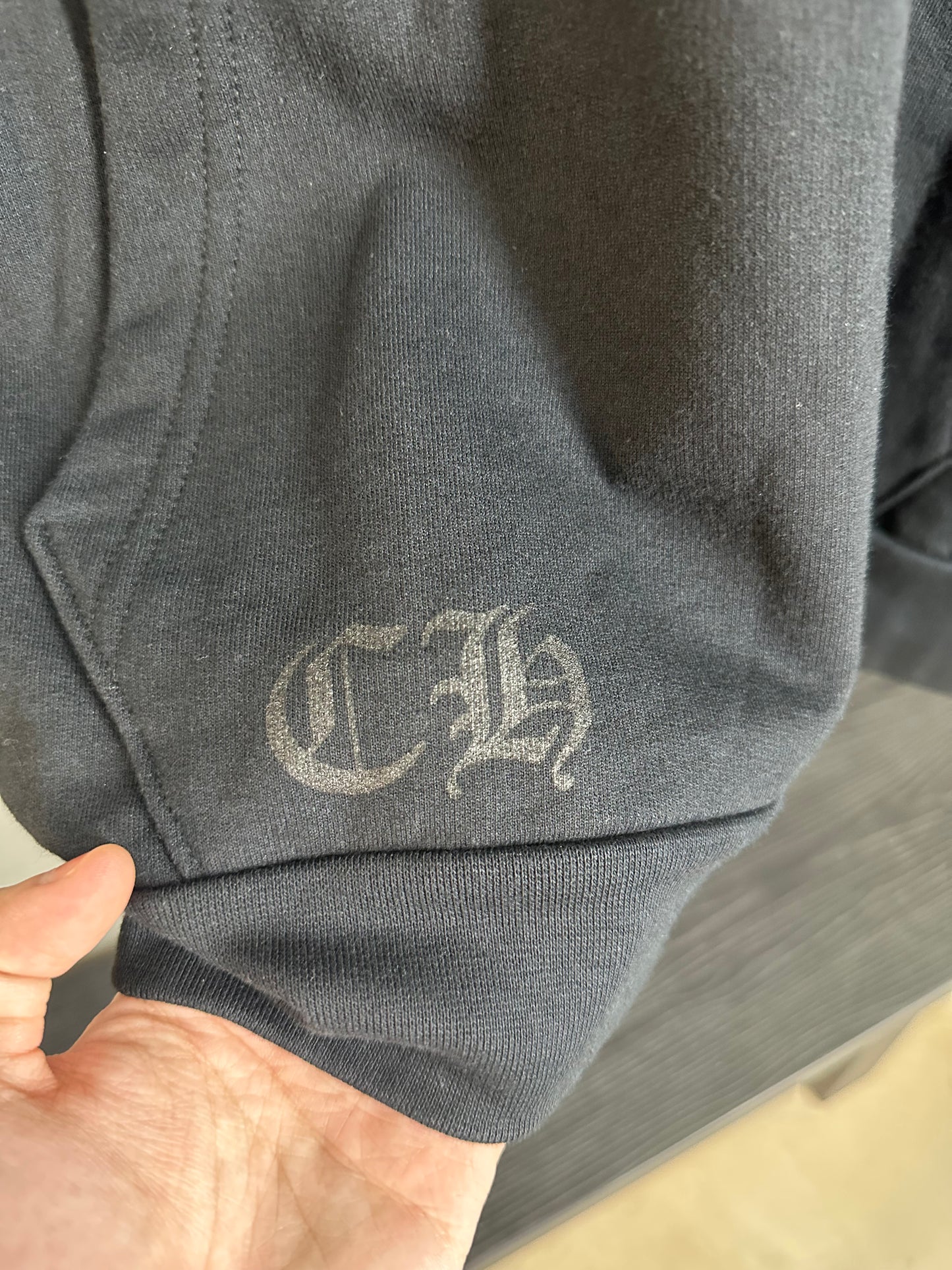 Chrome Hearts Horseshoe Floral Cross Zip-up