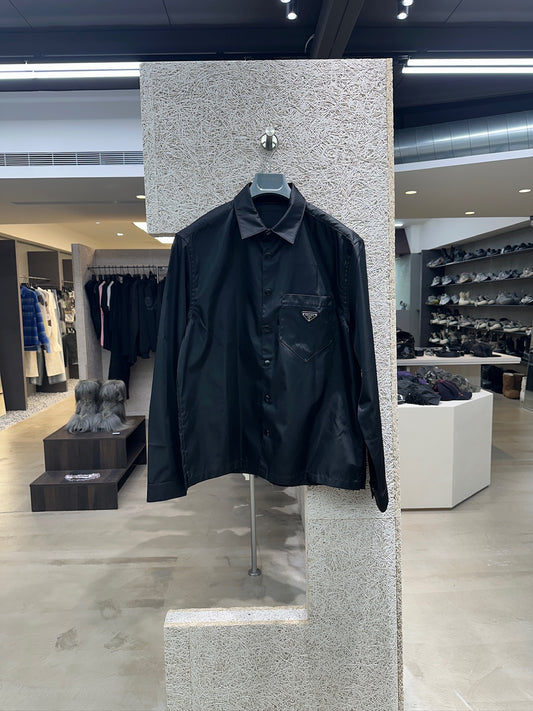 Prada Re-Nylon Triangle Logo Shirt