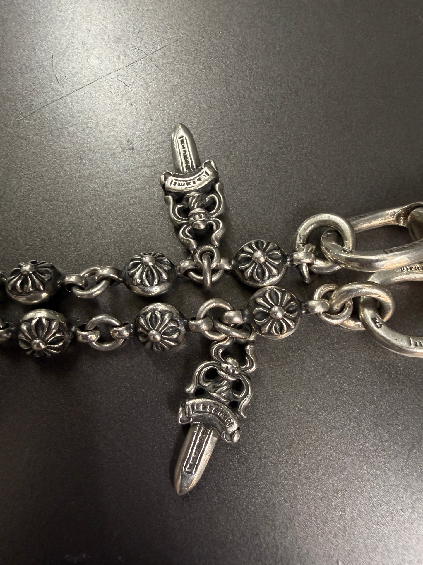 Chrome Hearts Dagger Plus Ball Wallet Chain