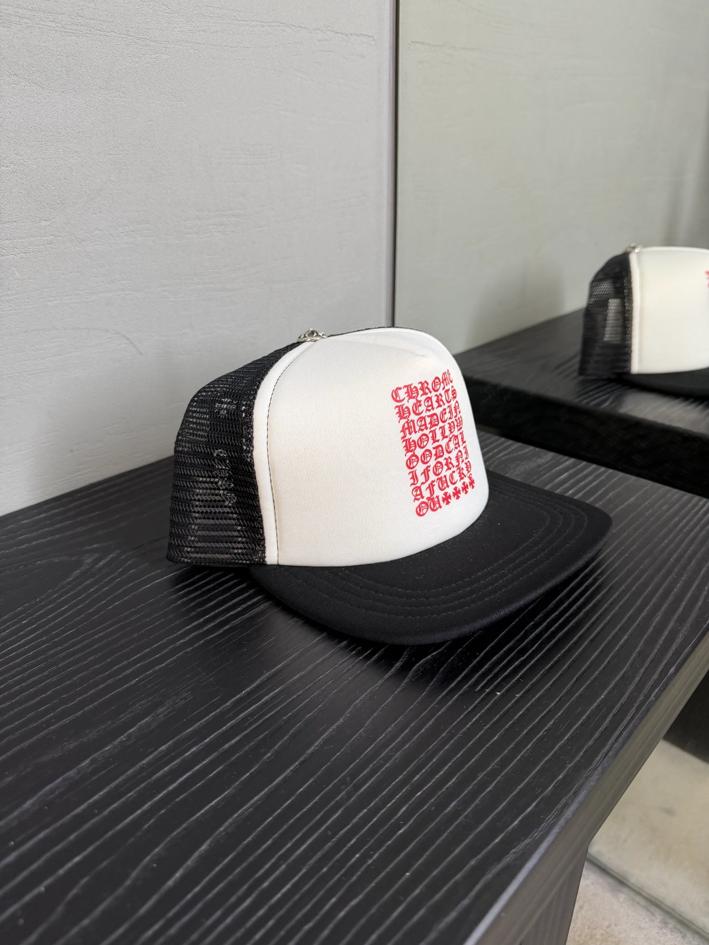 Chrome Hearts Eyechart Trucker Hat