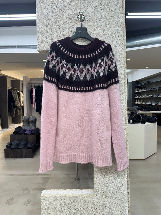 Raf Simons Studenten Pink Sweater