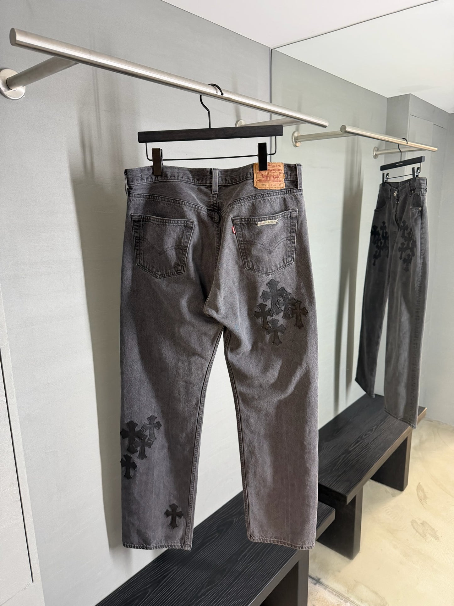 Chrome Hearts Cross Patch 501 Jeans