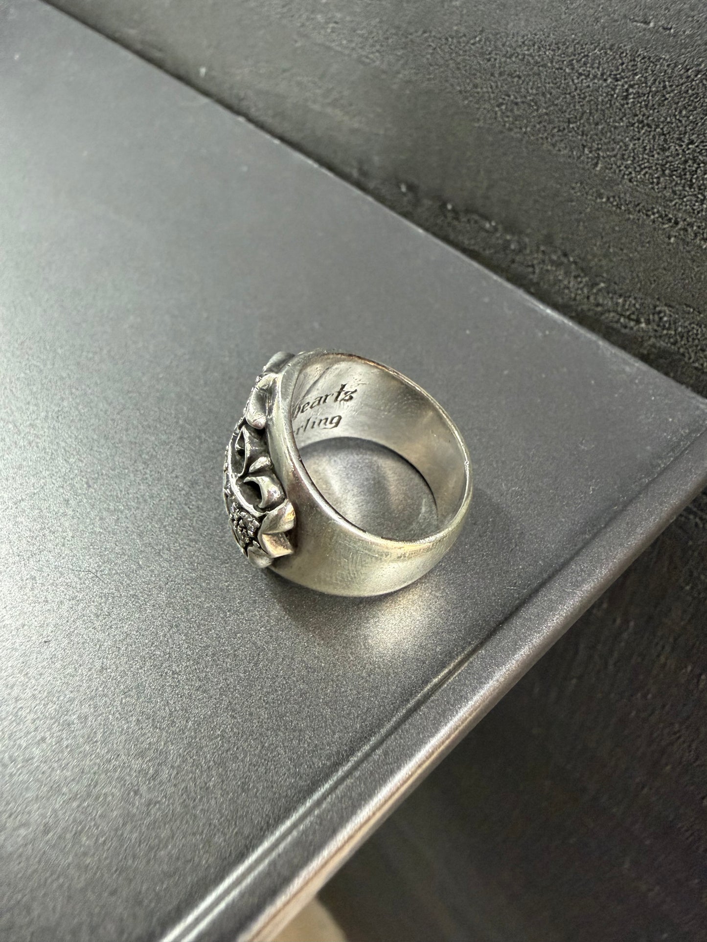 Chrome Hearts Keeper Ring with Diamonds