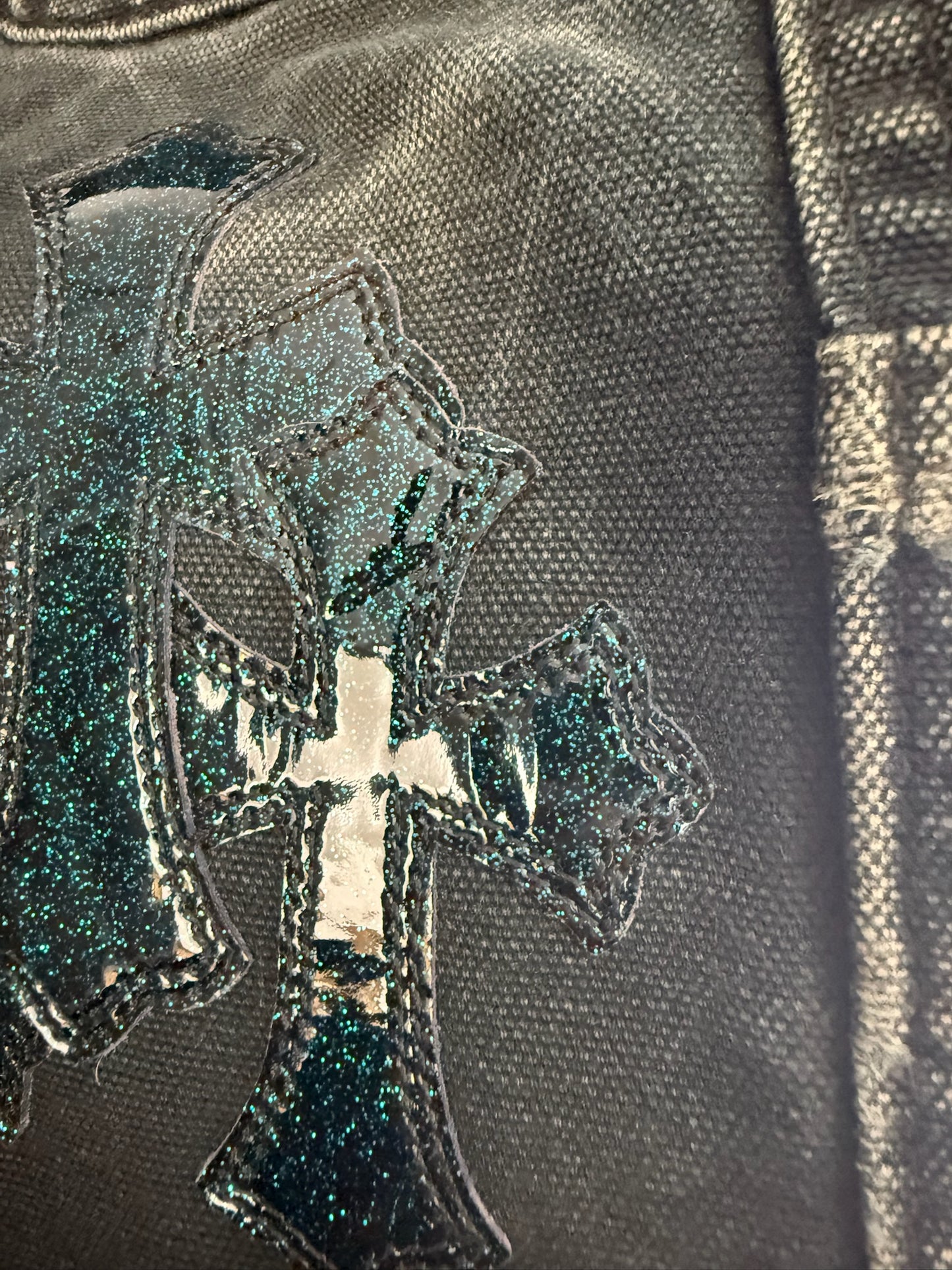 Chrome Hearts St.Barth Cross Patch Double Knee Carharrt Pants