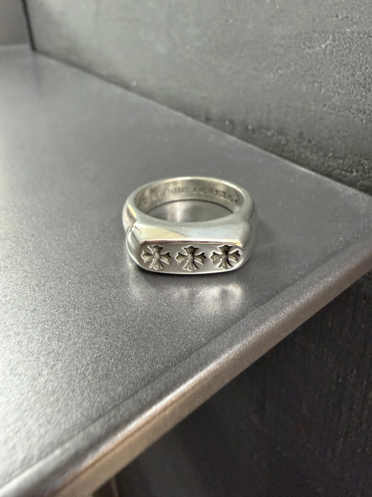 Chrome Hearts Lil PJ Triple Cross Ring