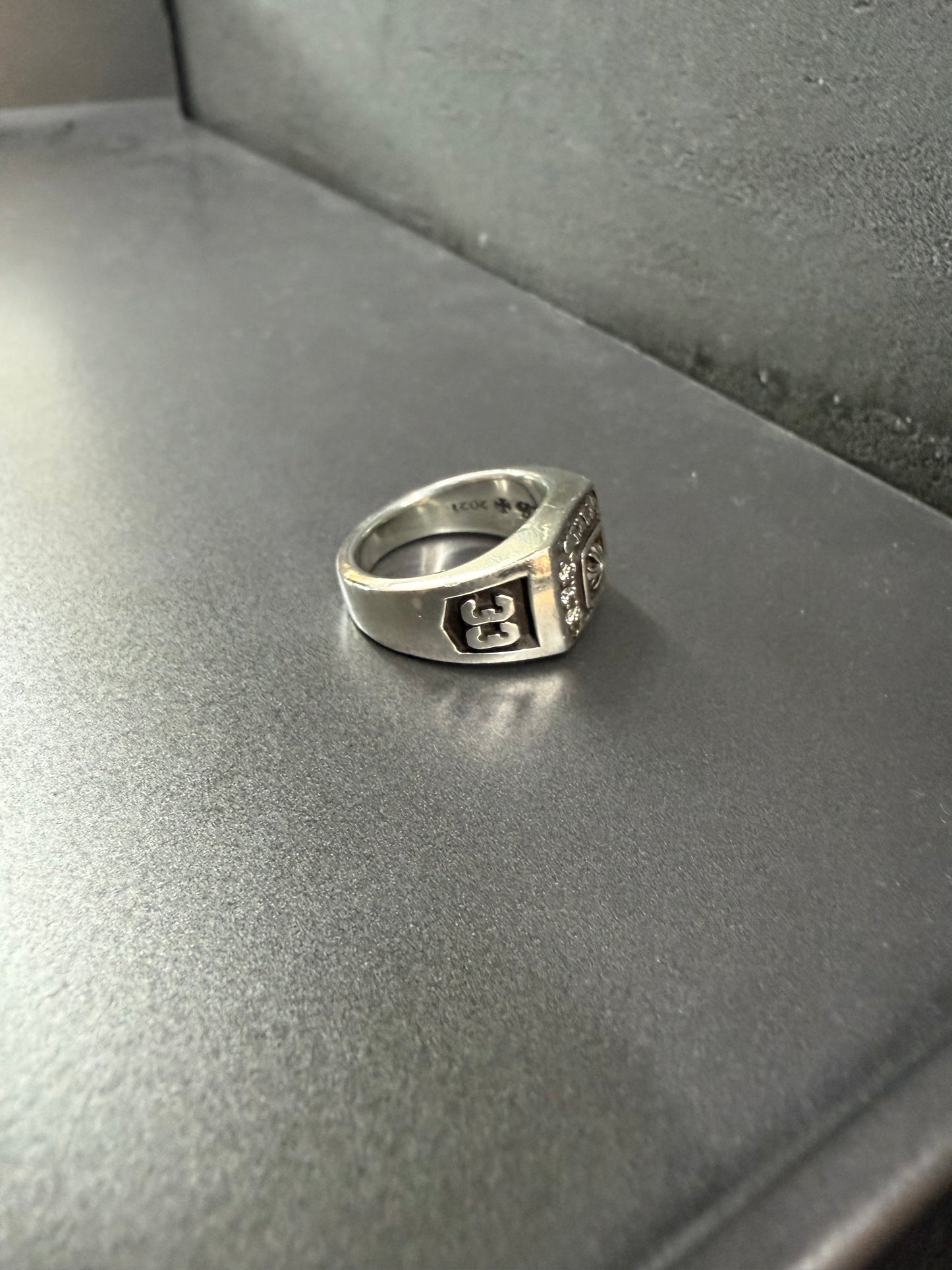 Chrome Hearts Champion Ring With Diamonds