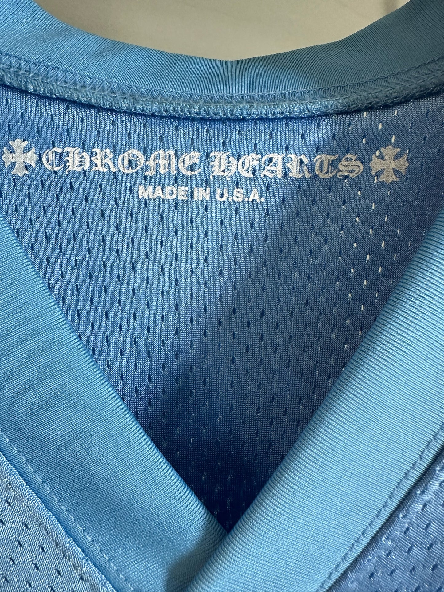 Chrome Hearts Blue Mesh Jersey