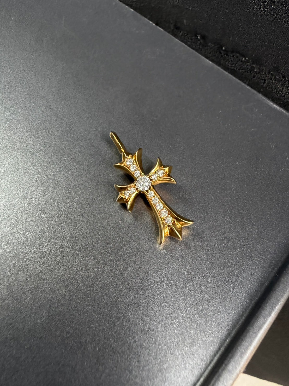 Chrome Hearts 22K Tiny Pendant with diamonds