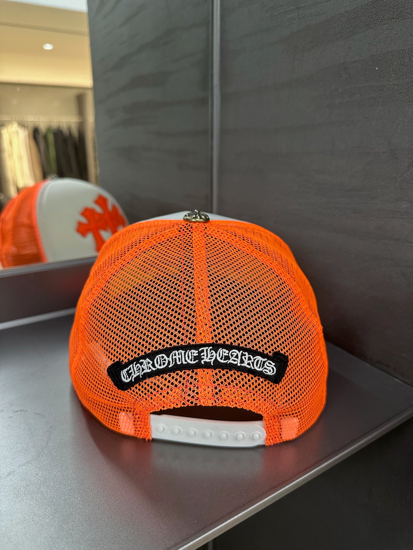 Chrome Hearts Cemetery Cross Patch Trucker Hat