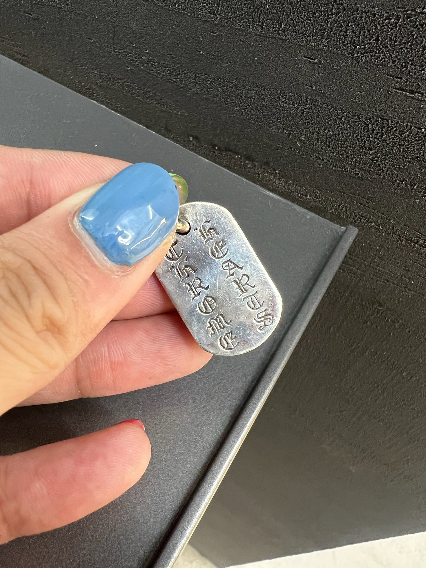 Chrome Hearts Cemetery Cross Dog Tag