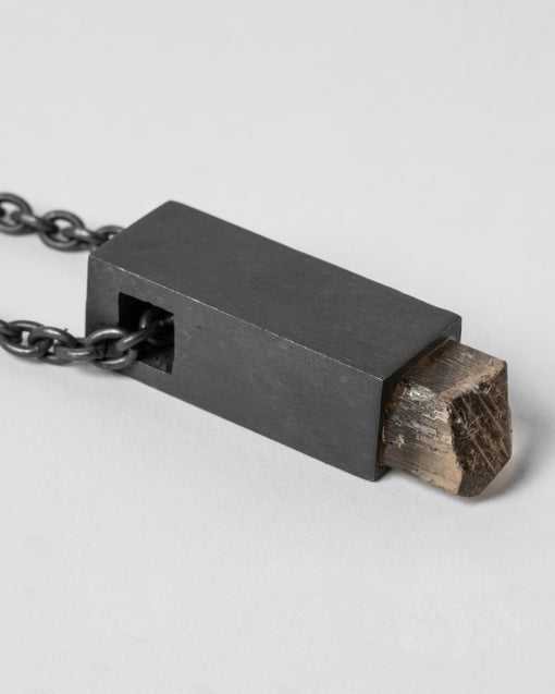 Parts of Four Talisman Cuboid Necklace(Scapolite, KA+SCAP)