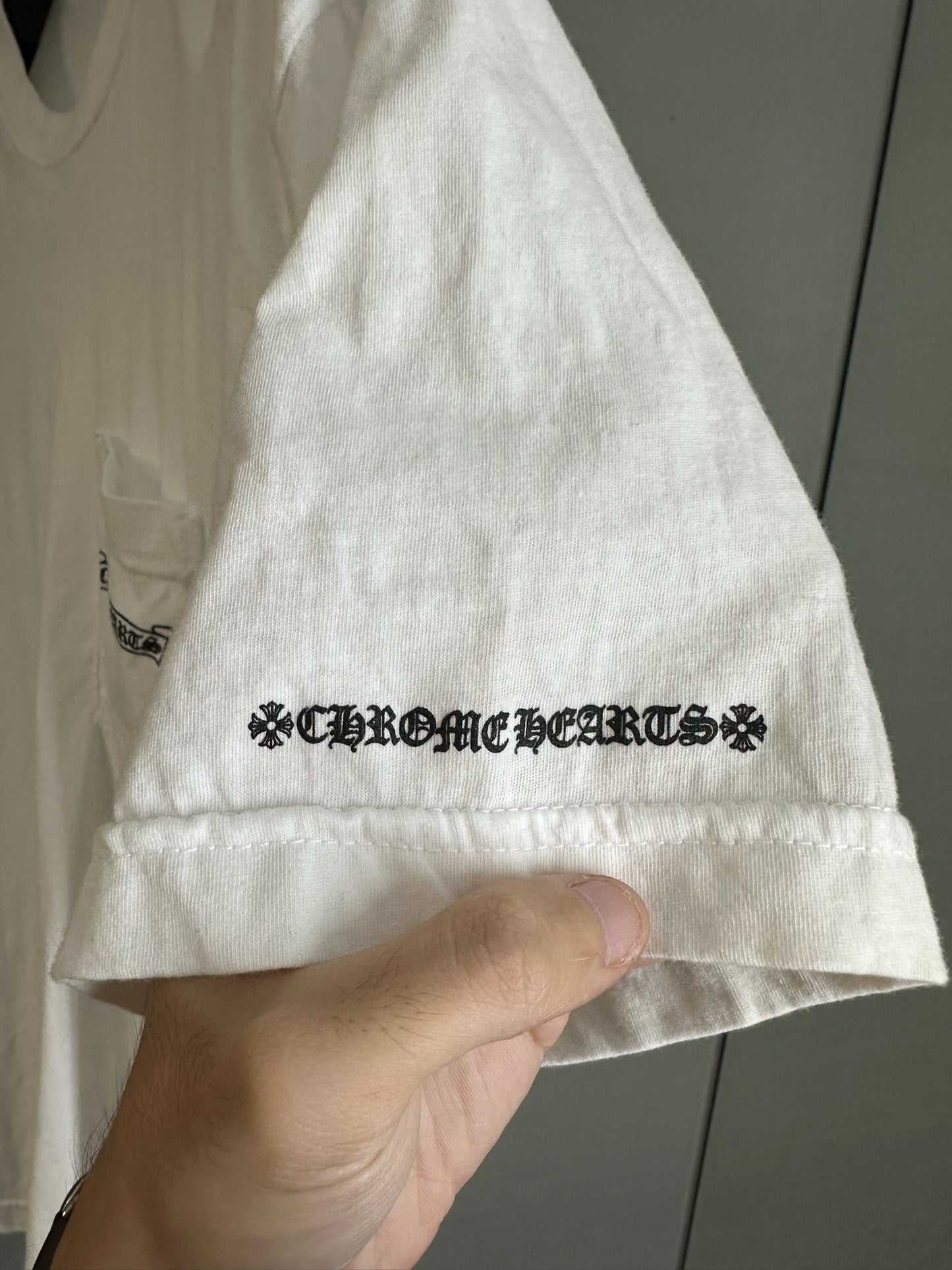 Chrome Hearts Scroll Logo Pocket T-Shirt