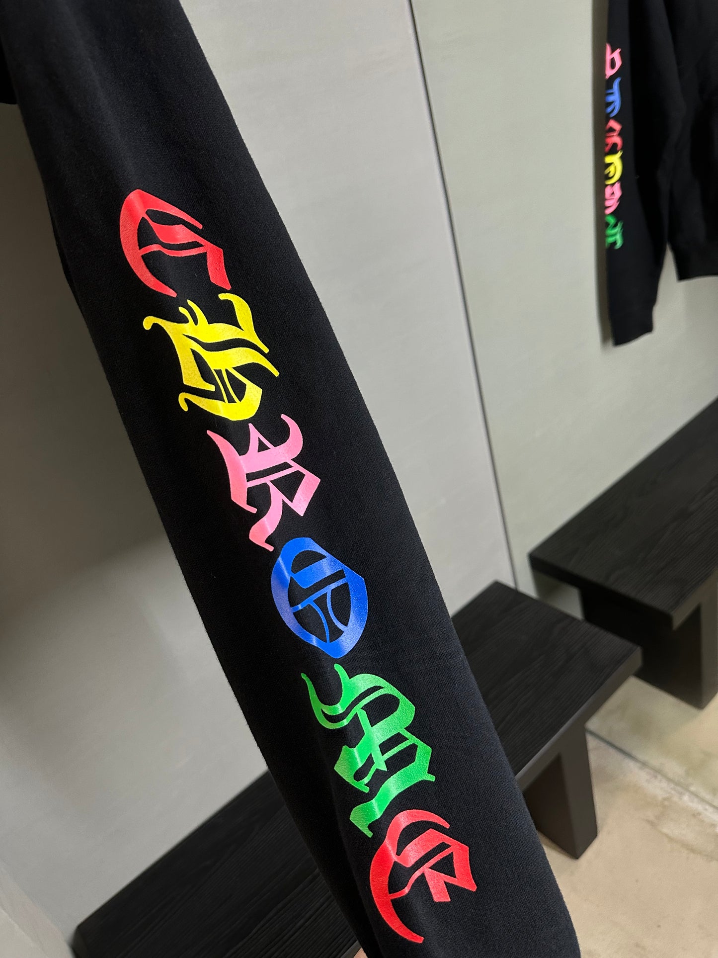 Chrome Hearts Multicolor Cemetery Cross Zip Up Hoodie