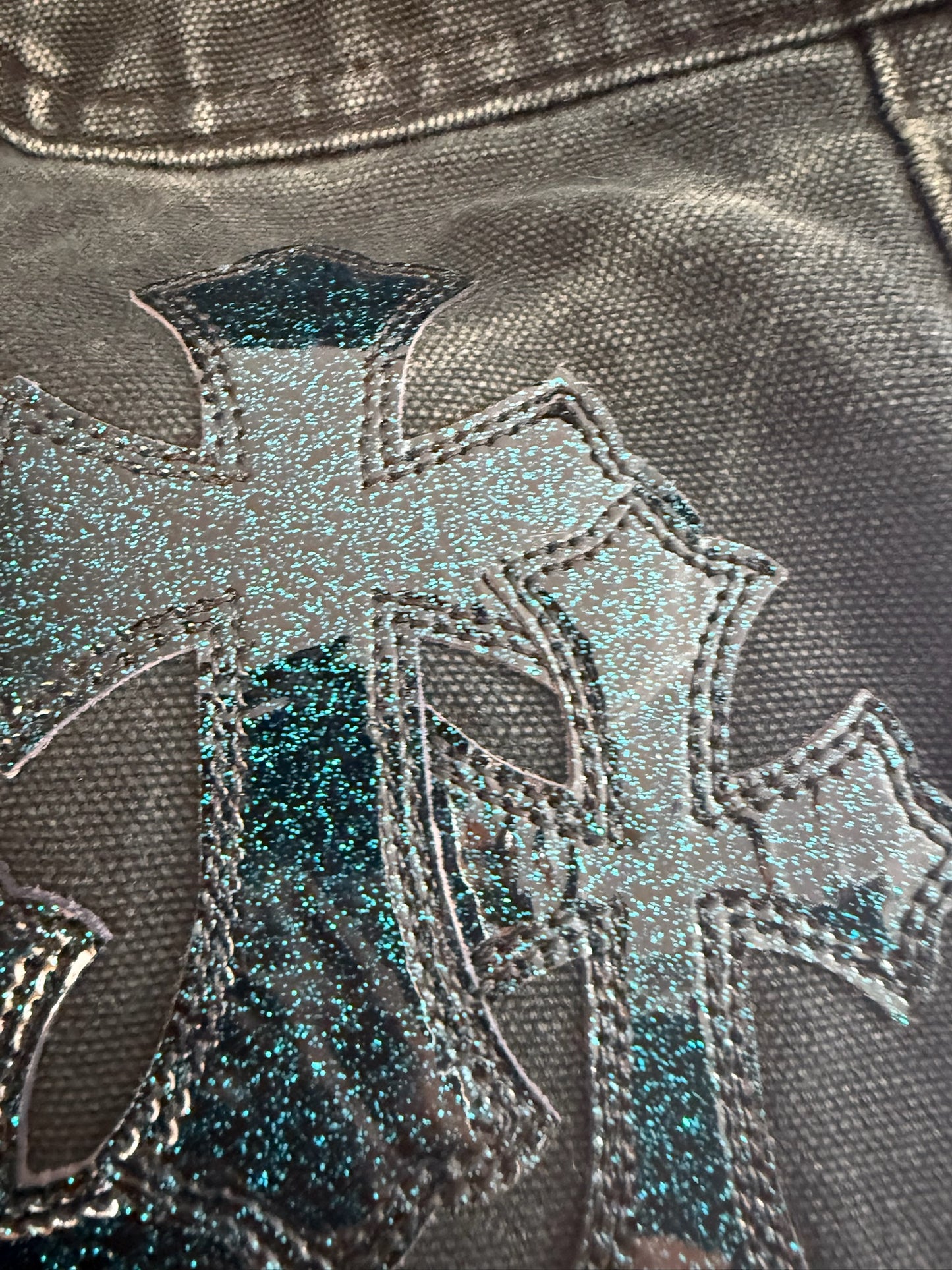 Chrome Hearts St.Barth Cross Patch Double Knee Carharrt Pants