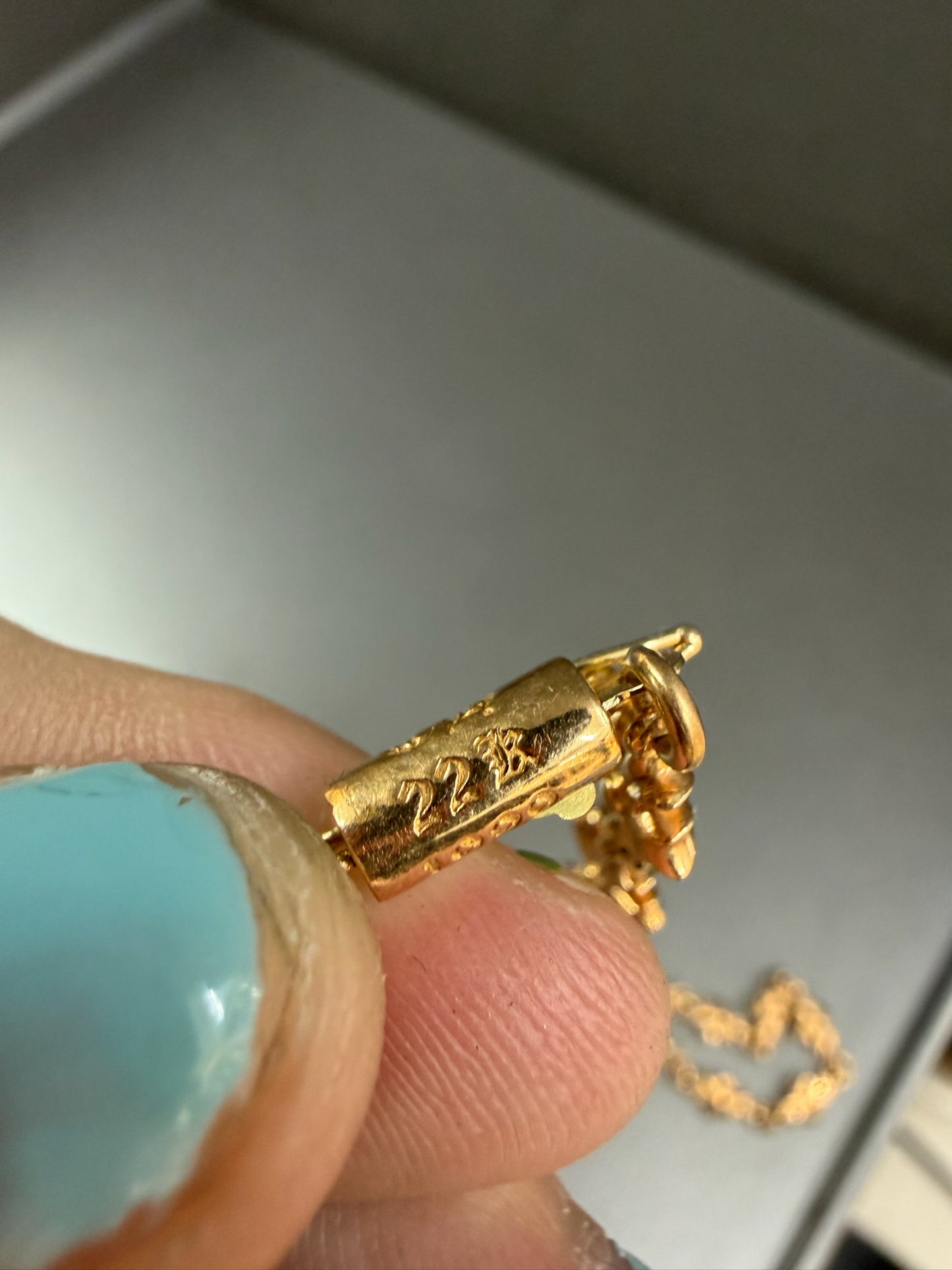 Chrome Hearts 22k Tiny E Necklace 24inch