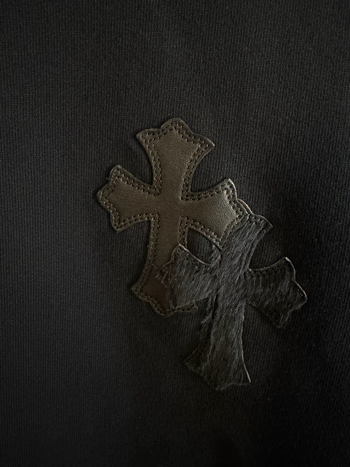 Chrome Hearts Black Cross Patches Sweatshirt