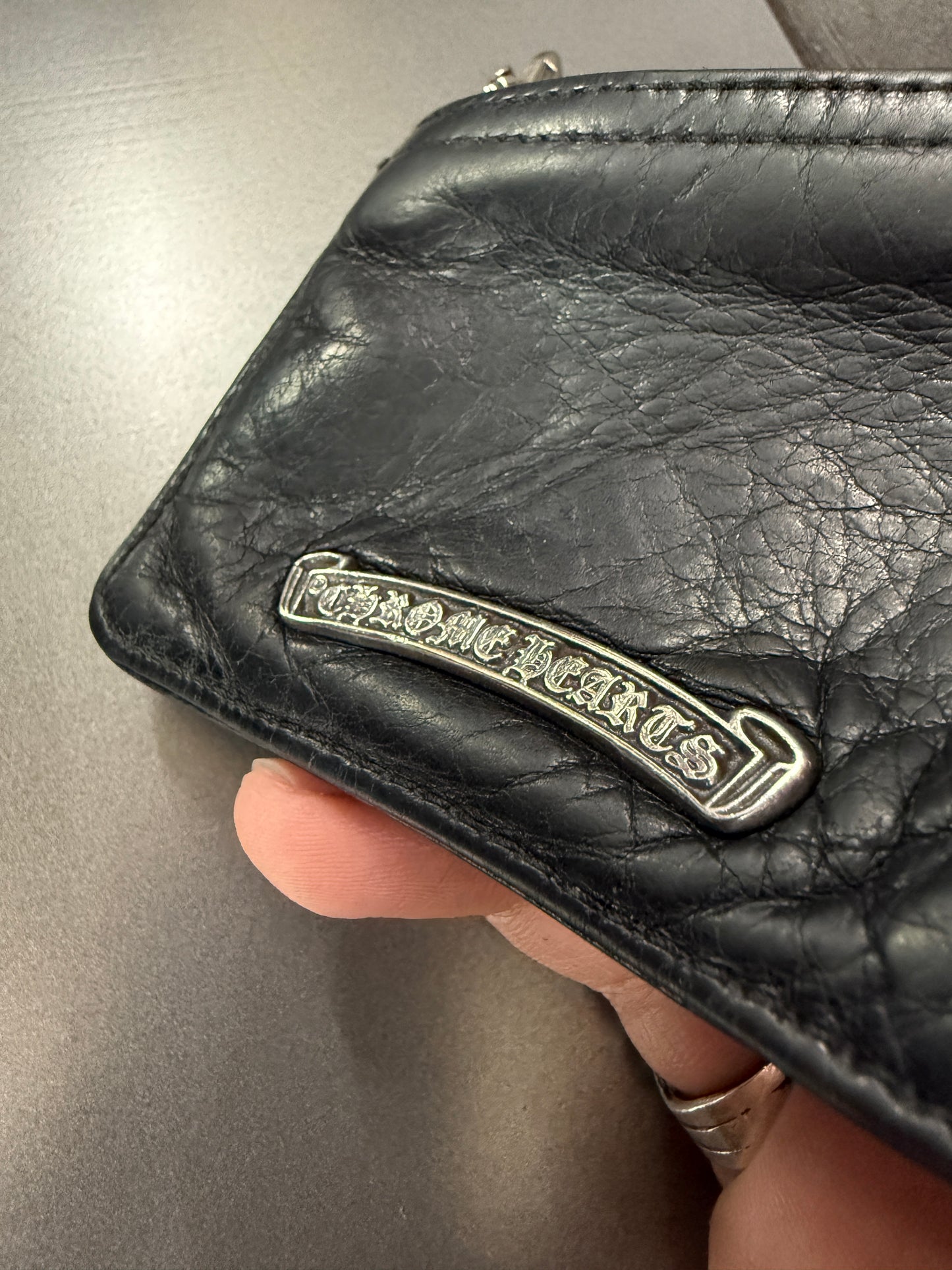Chrome Hearts Leather Coin Case Wallet