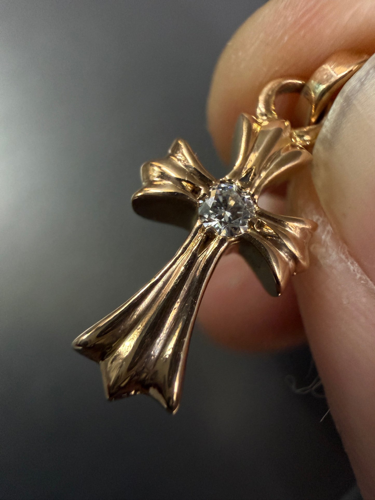 Chrome Hearts 22k Babyfat BBF Pendant with Diamond