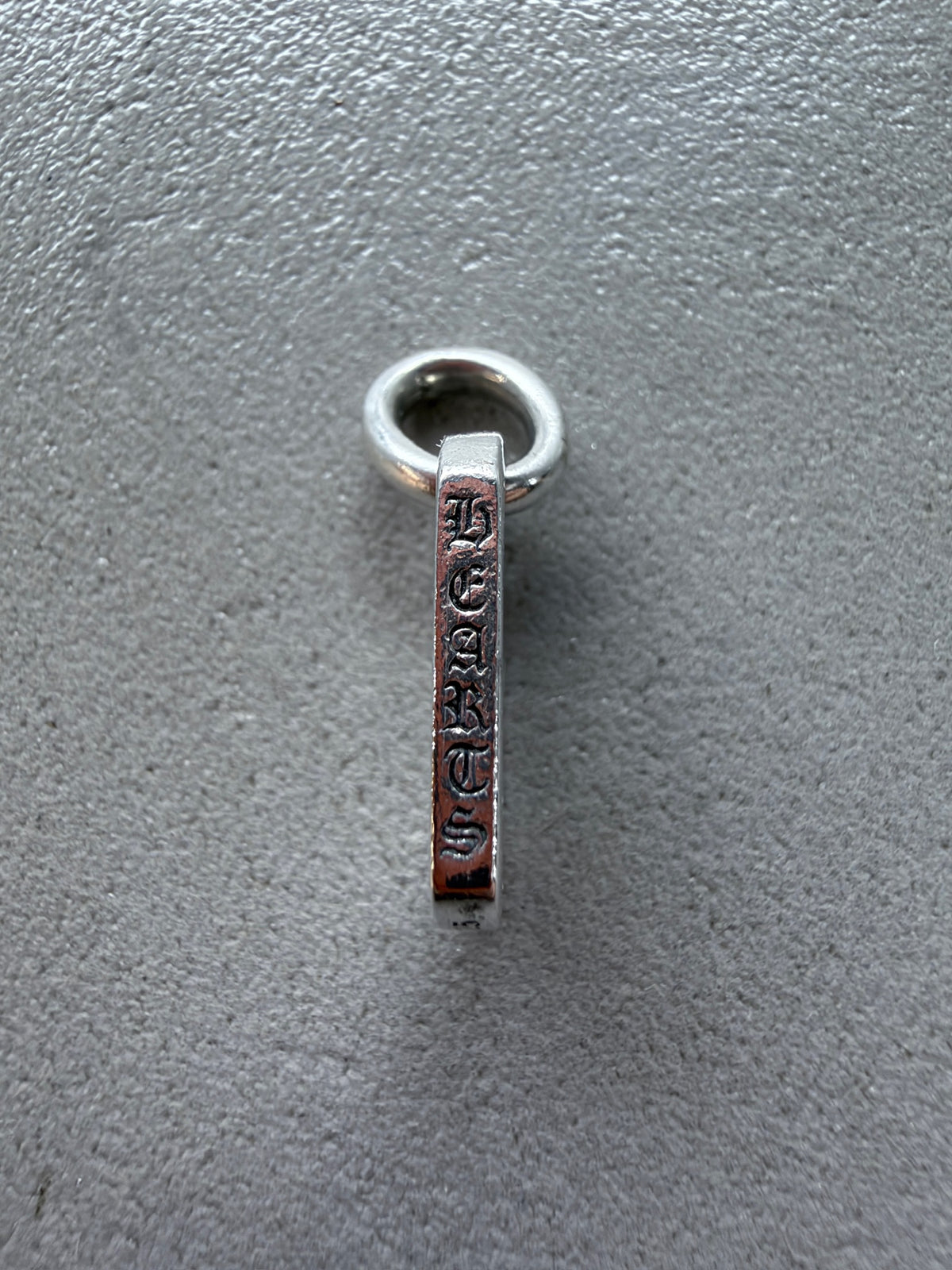 Chrome Heart Mini Dog Tag with Diamonds