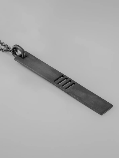 Parts Of Four Plate Necklace (4-Bar Punchout, KA)
