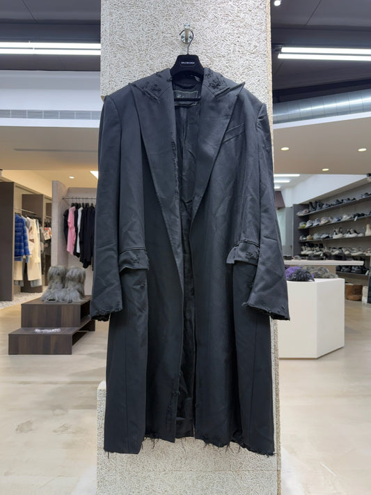 Balenciaga Shoulder Pad Long Coat