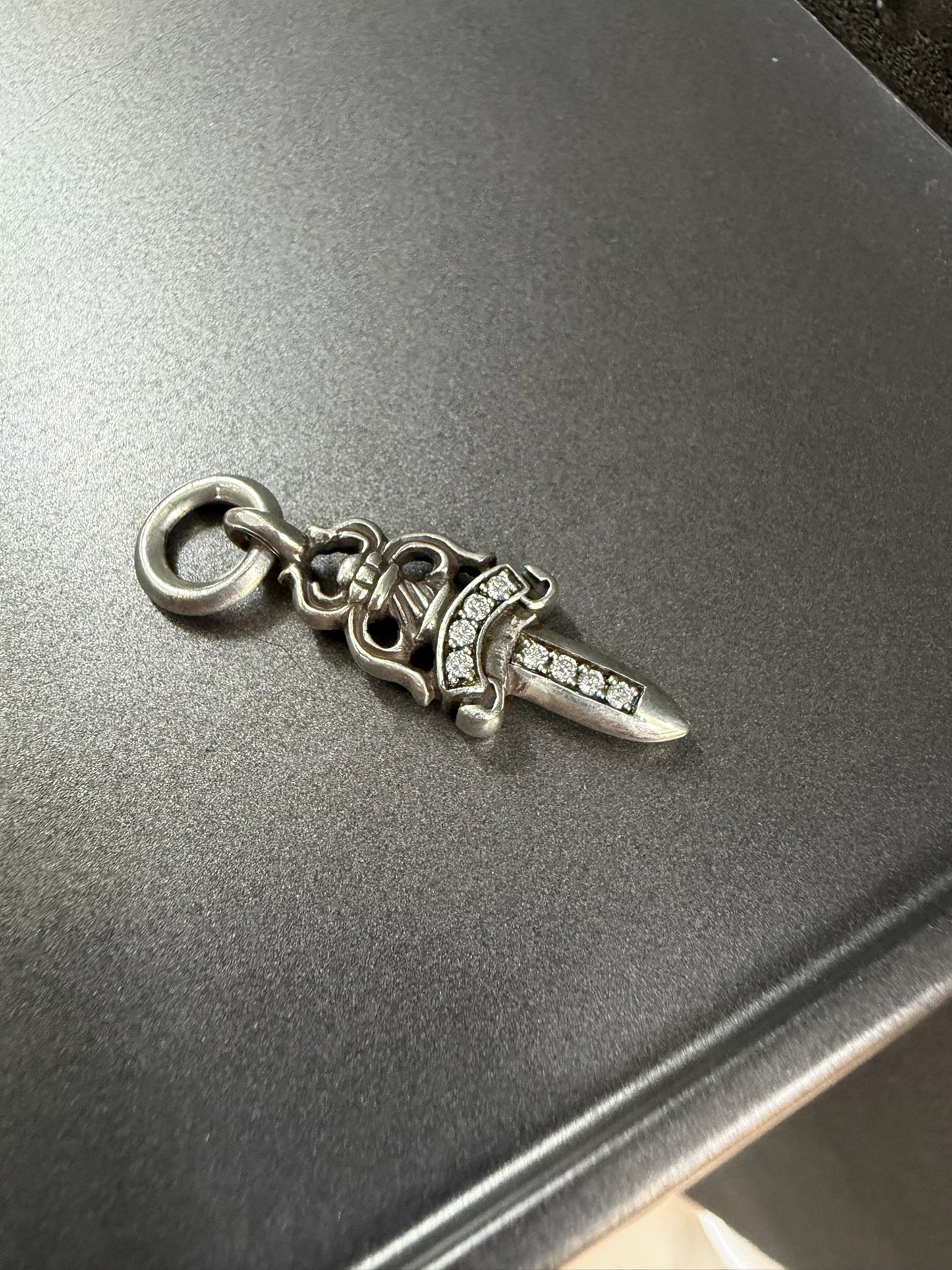 Chrome Hearts Dagger Pendant with Diamonds
