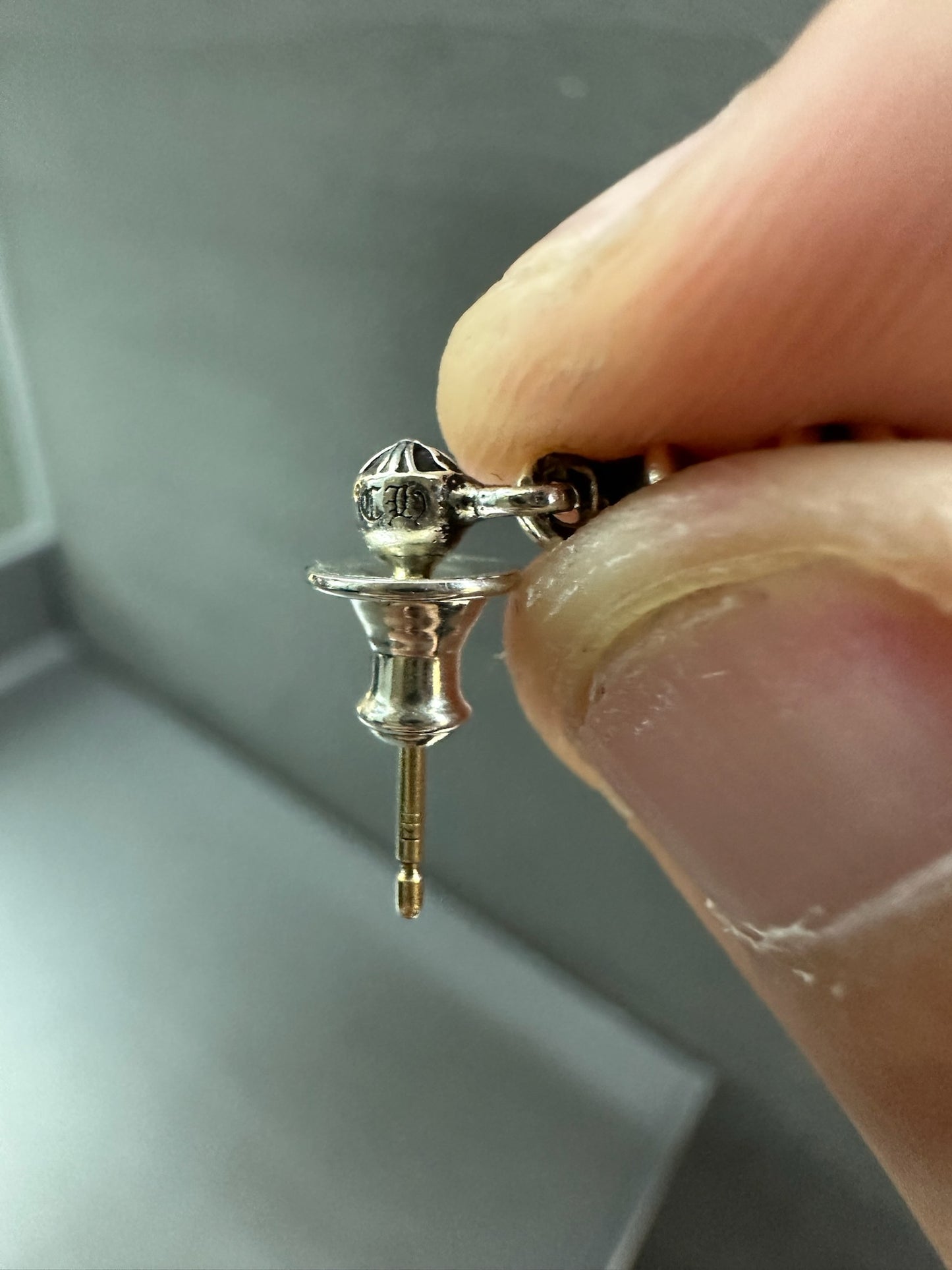 Chrome Hearts Triple Cross Earring with Receipt