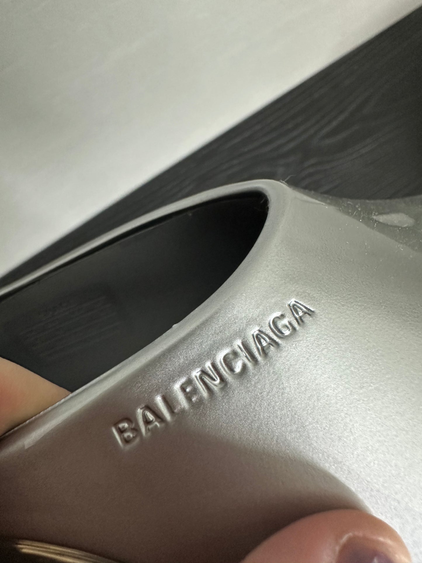 Balenciaga Silver Metallic Space Shoes