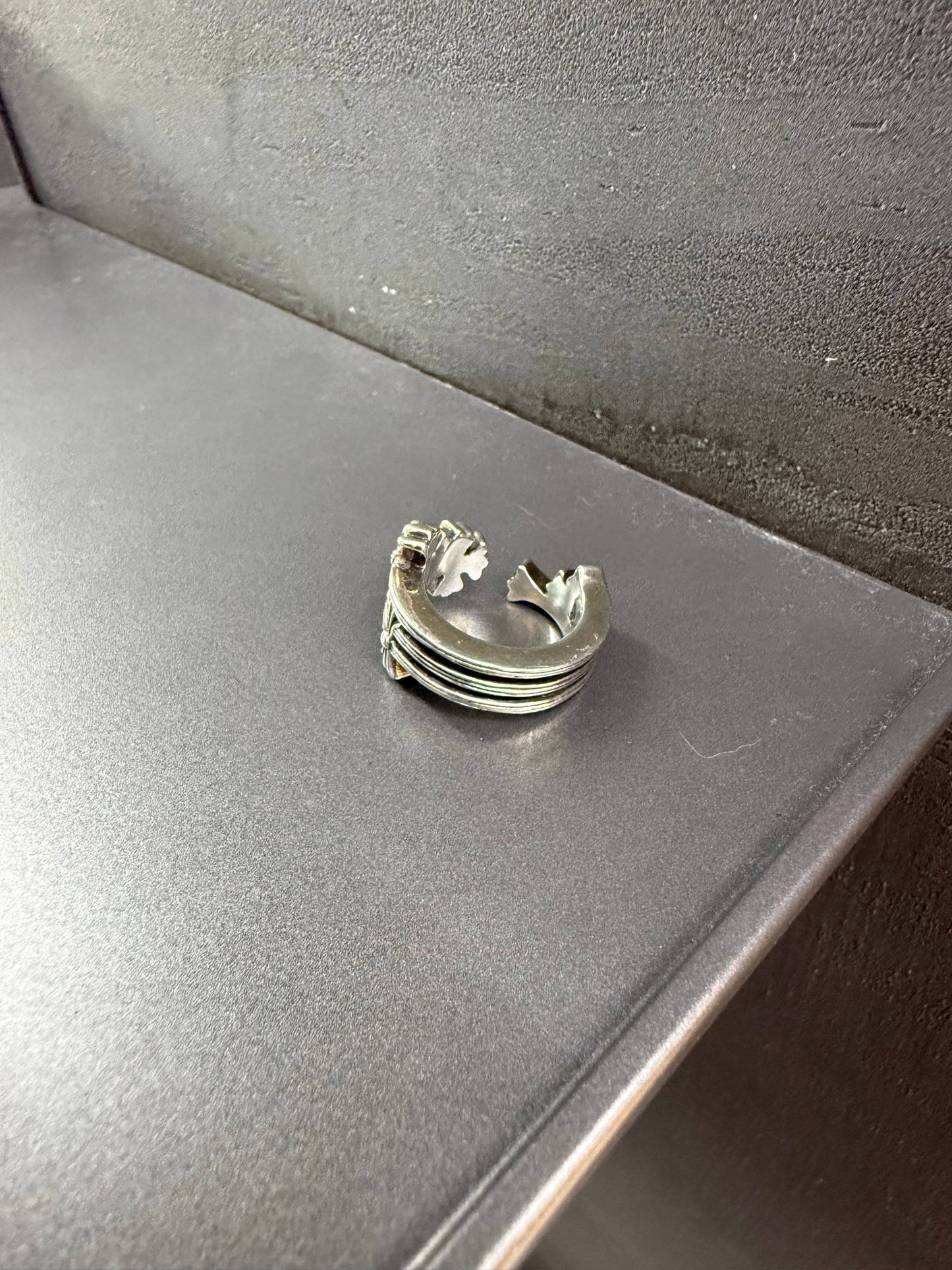 Chrome Hearts 3 CH Cross sterling ring