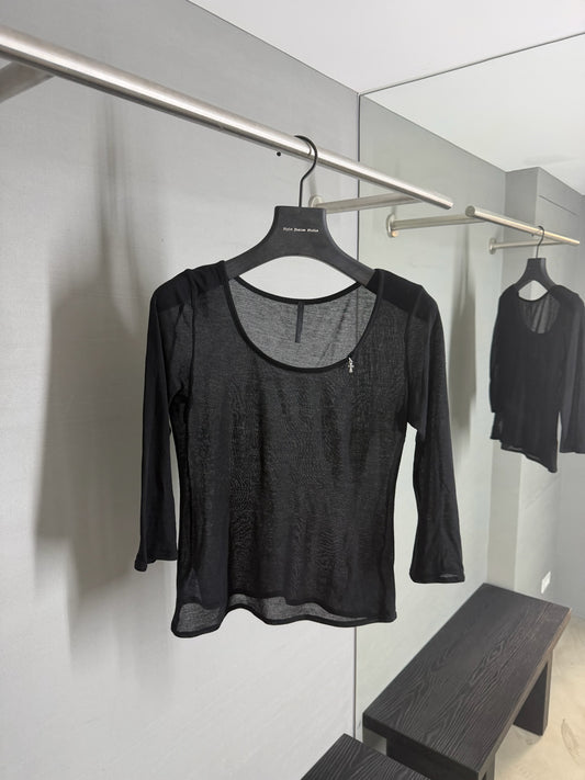 Chrome Hearts Mesh Babyfat BBF Charm Long Sleeve