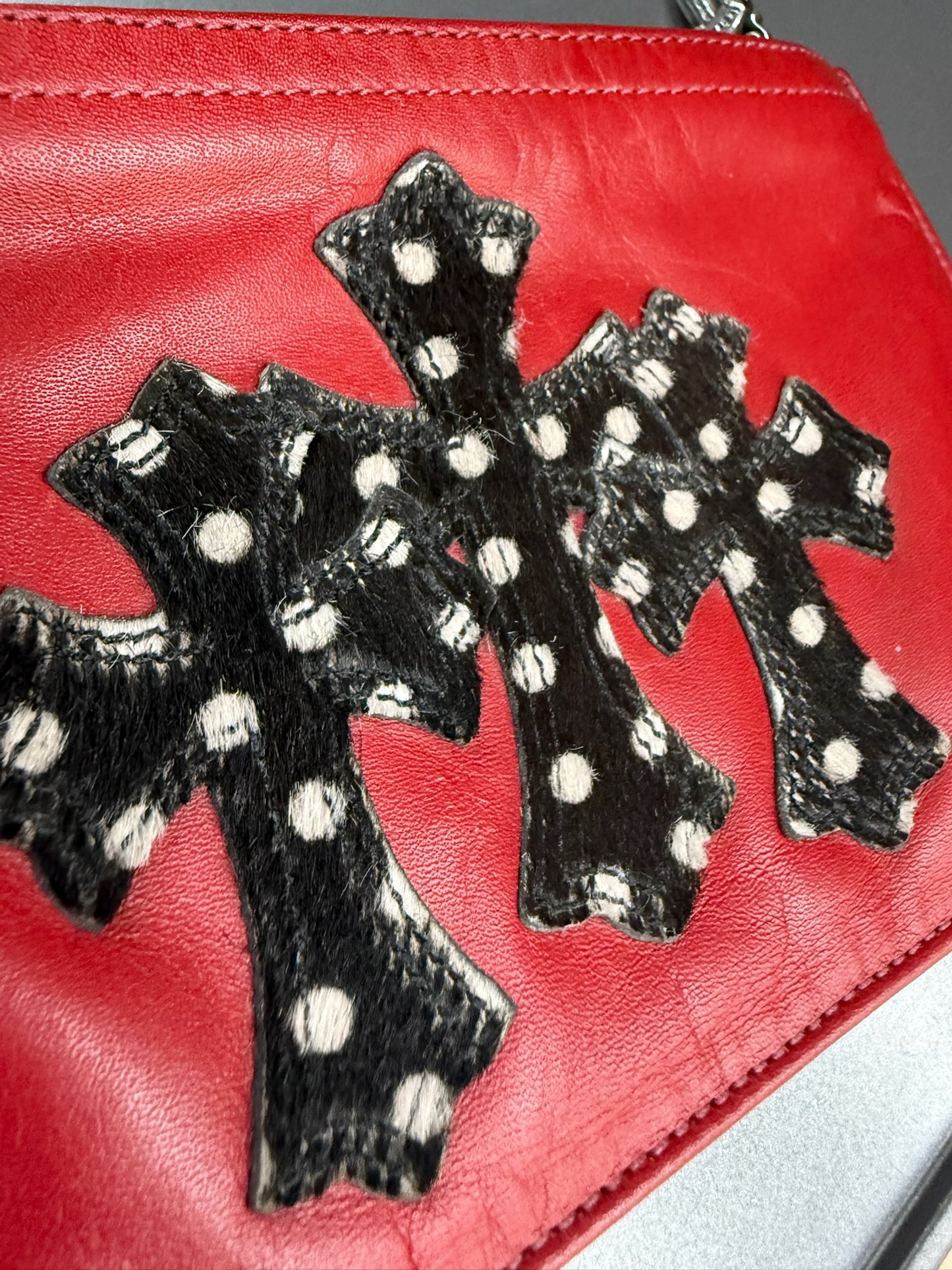 Chrome Hearts Triple Cross Zipper Change Purse (1 of 1)