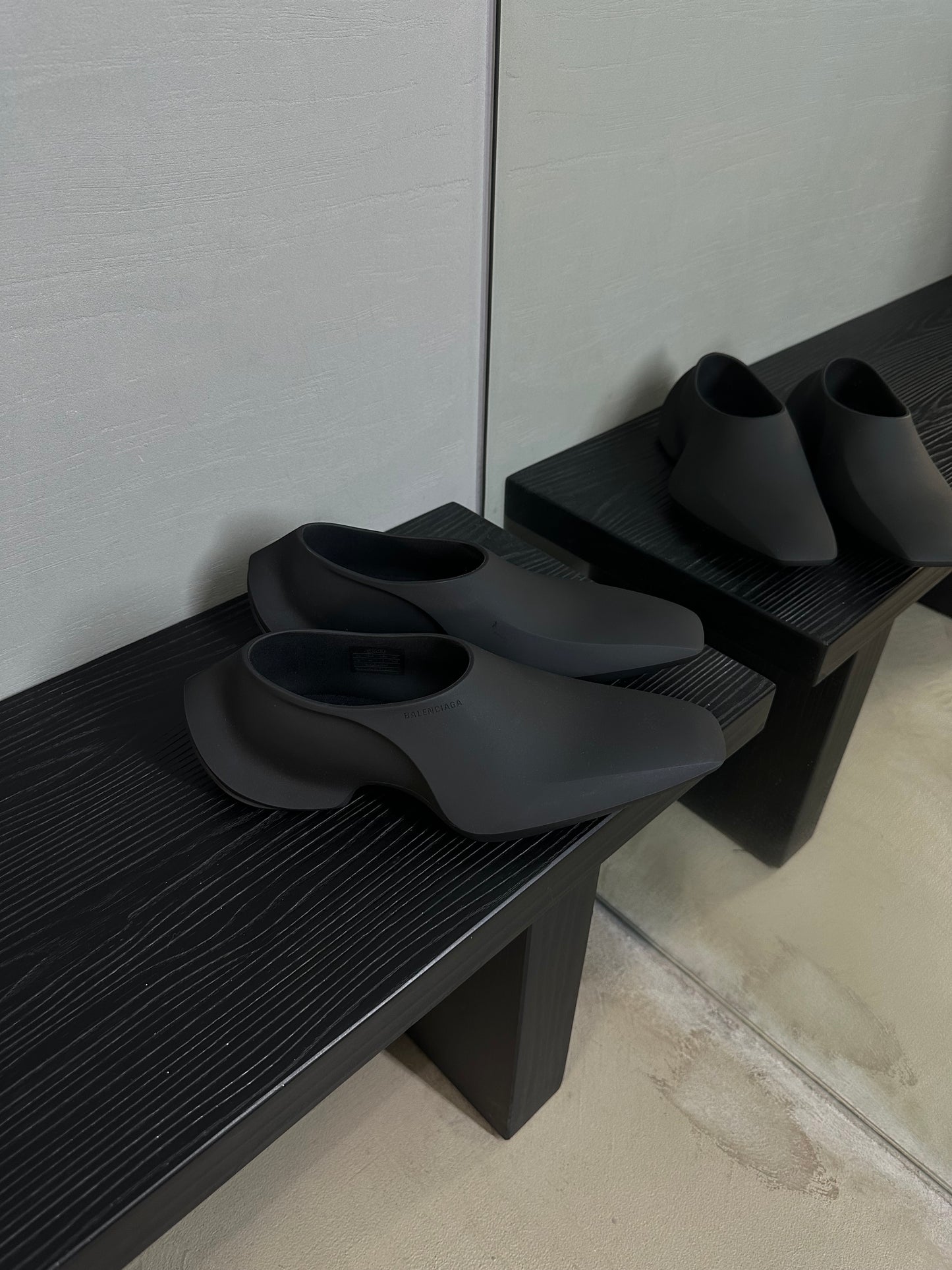 Balenciaga Matt Black Space Shoes