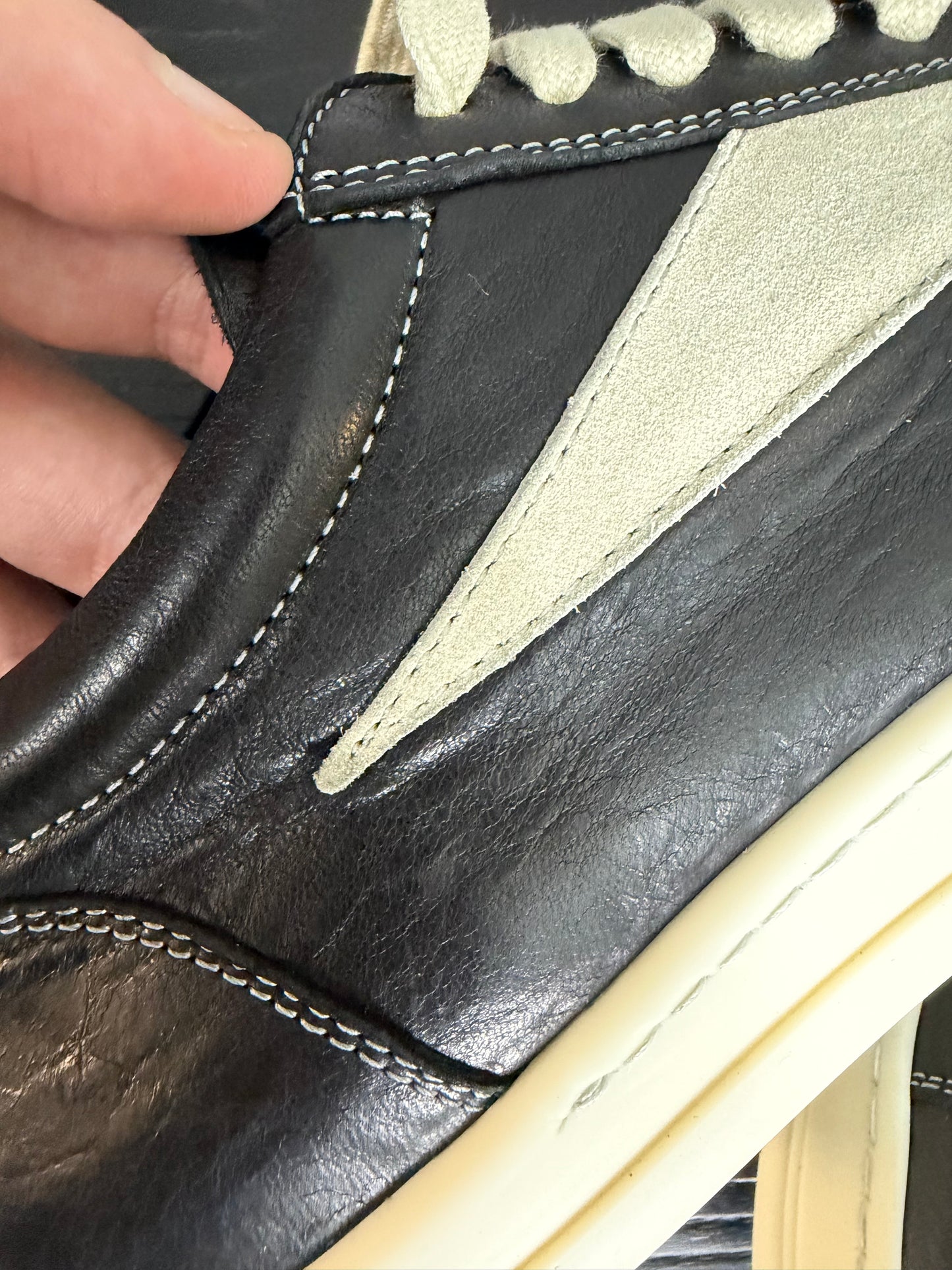 Rick Owens Lamb Skin Vintage Sneaks