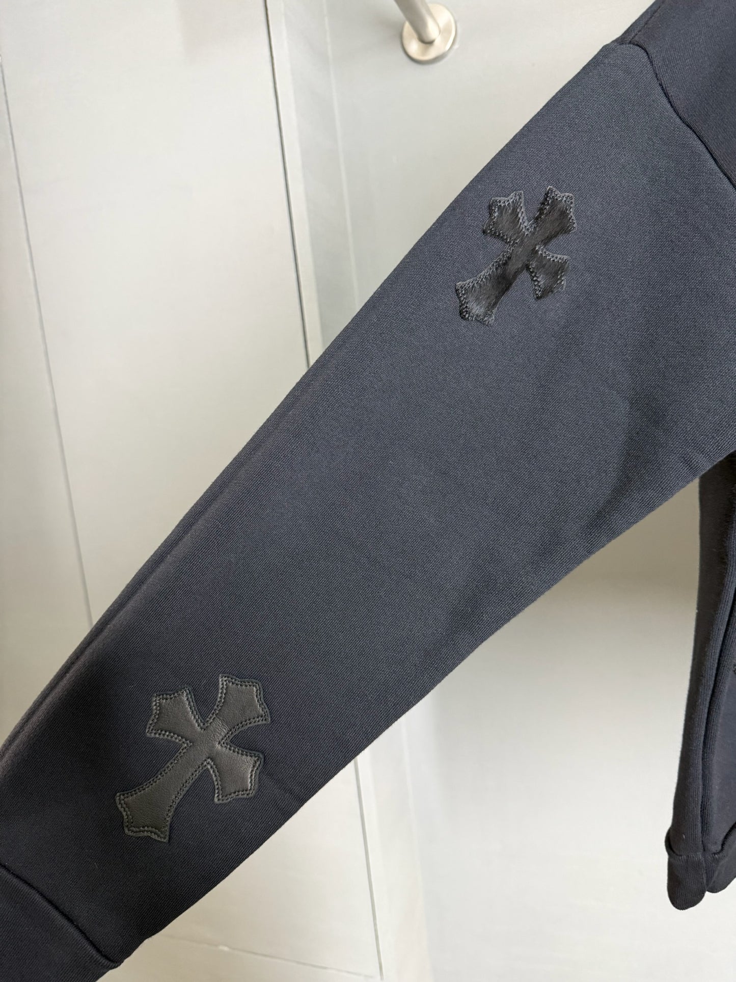 Chrome Hearts Black Cross Patches Sweatshirt