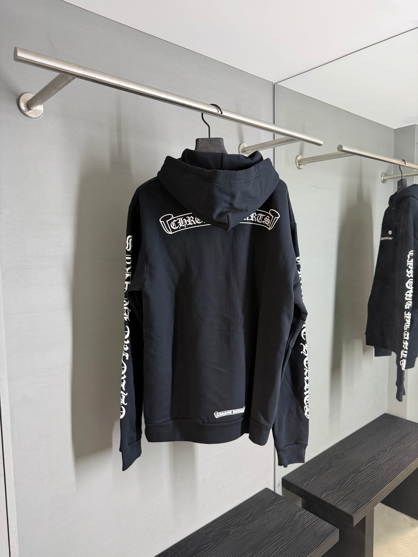 Chrome Hearts Scroll Logo Hoodie