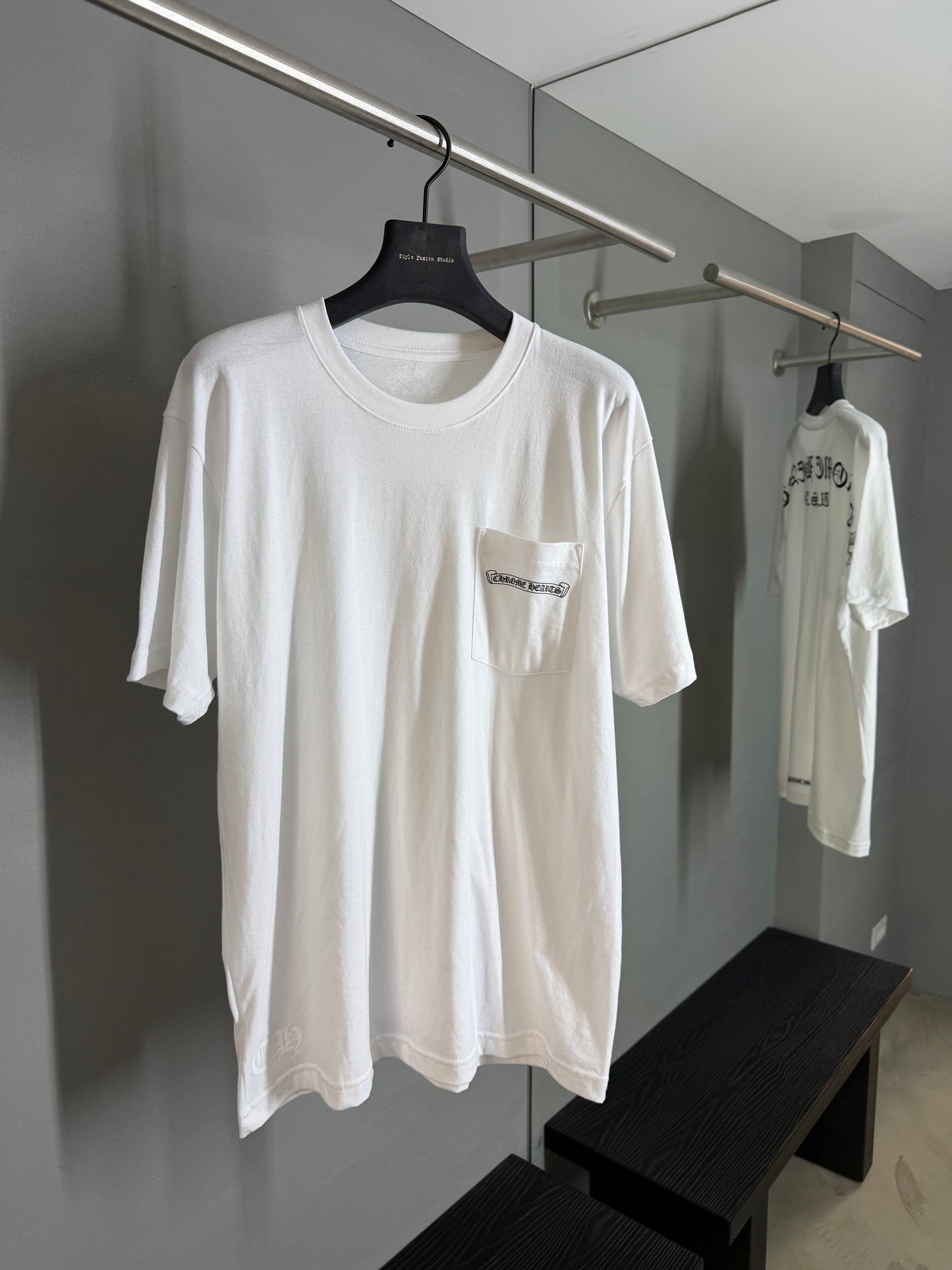 Chrome Hearts Scroll Script Letters T-Shirt