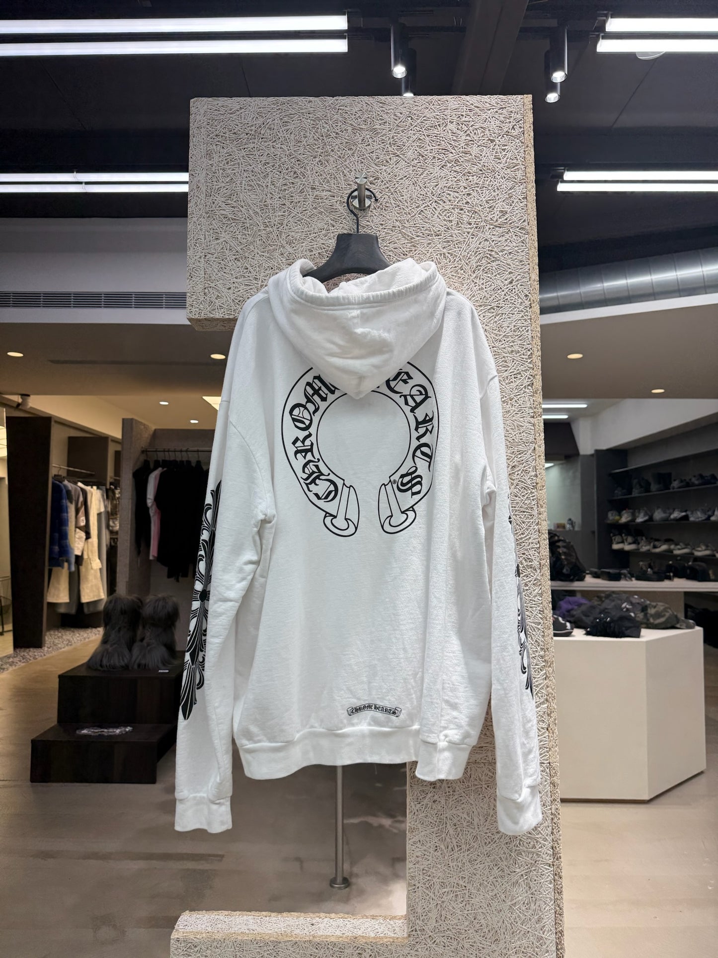 Chrome Hearts Horseshoe Floral Cross Zip-up Hoodie