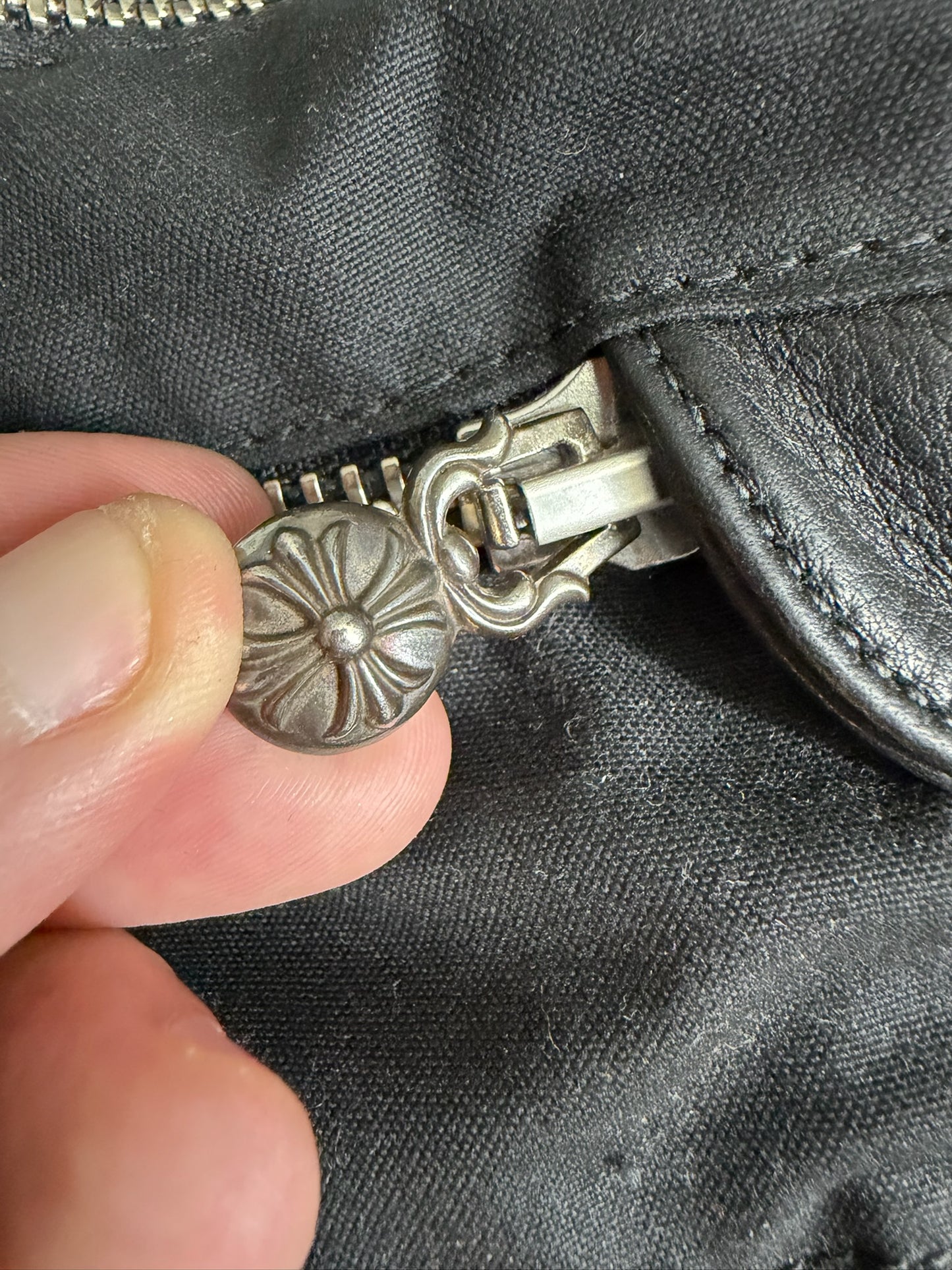 Chrome Hearts Cemetery Gunslinger Cross Patch Moto Backpack