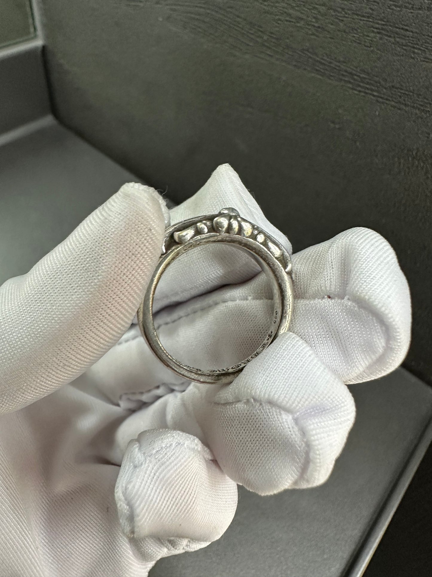 Chrome Hearts Baby Classic Floral Cross Ring