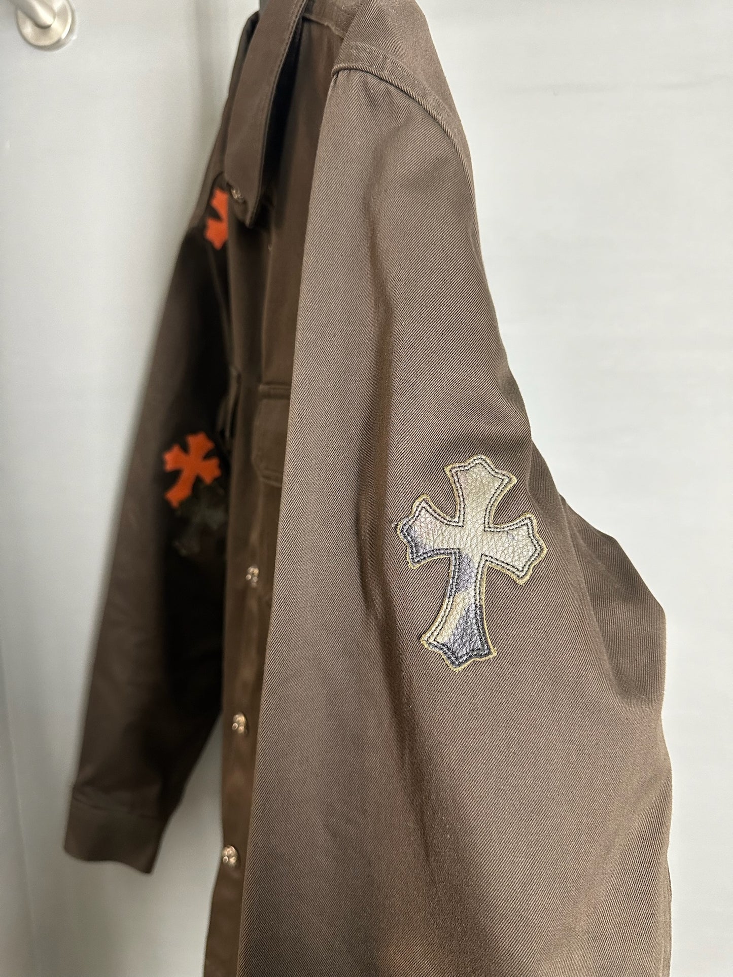 Chrome Hearts Cross Patch Work Dog Jacket