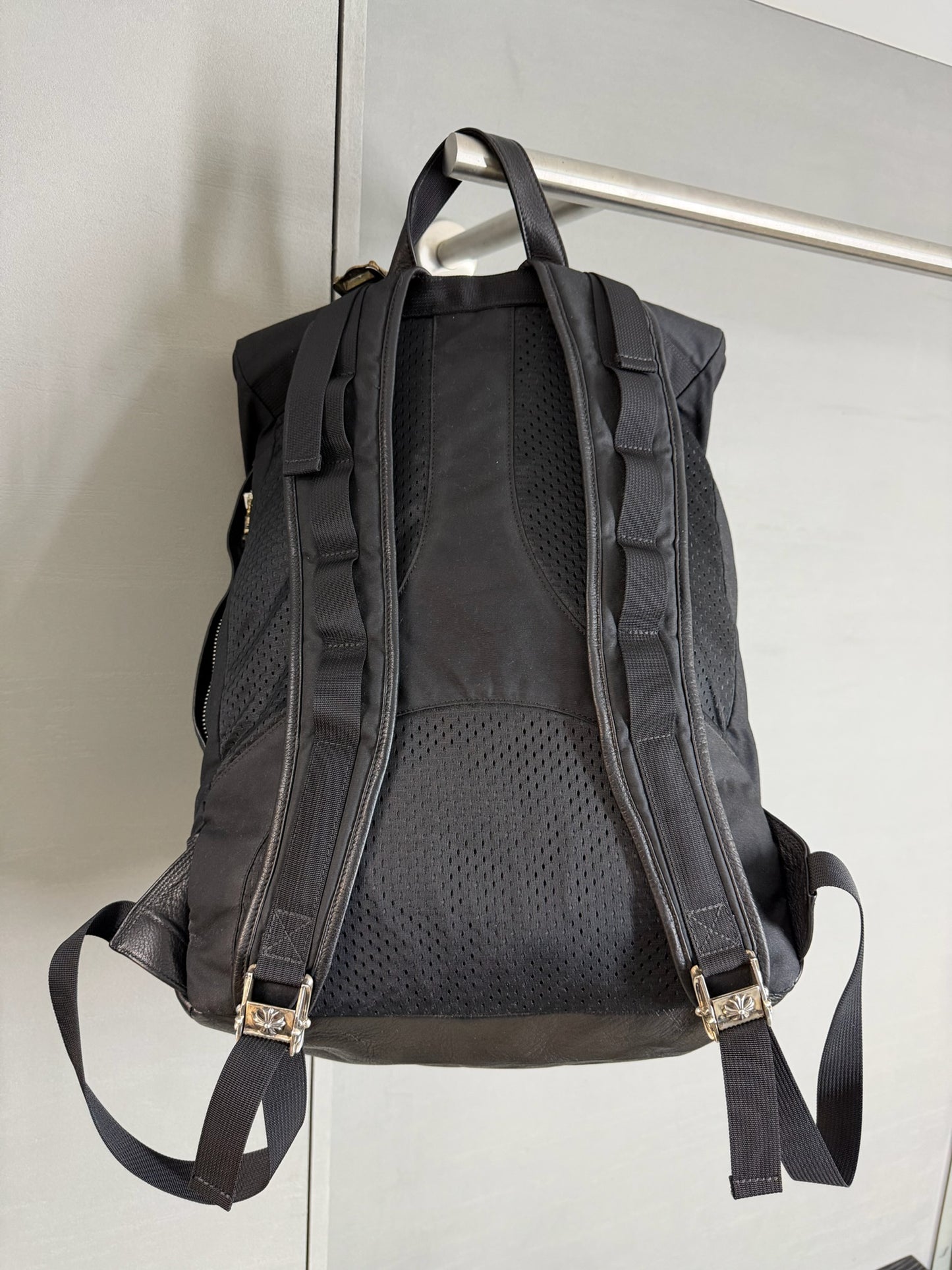 Chrome Hearts Cemetery Gunslinger Cross Patch Moto Backpack