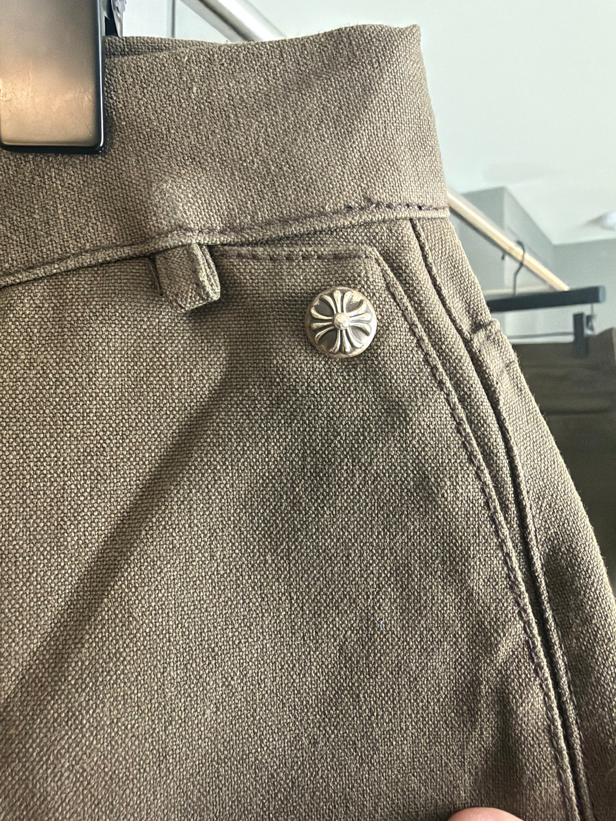 Chrome Hearts Cross Patch Carpenter Pants