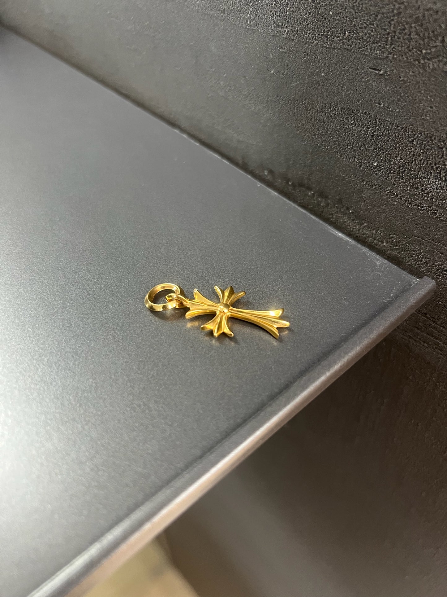 Chrome Hearts 22k Tiny Cross Pendant