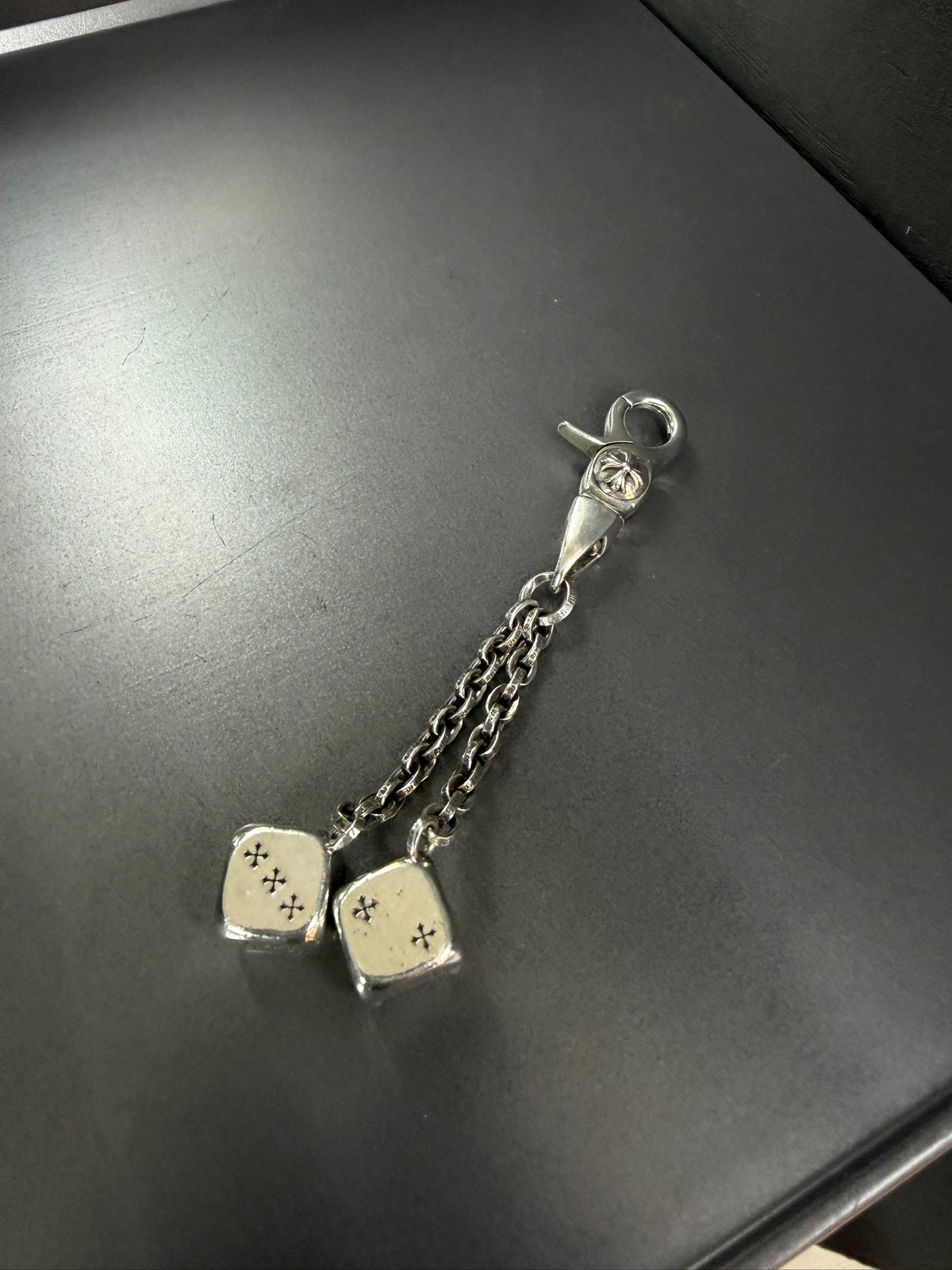 Chrome Hearts Dice Paperchain Lobster Clip Keychain