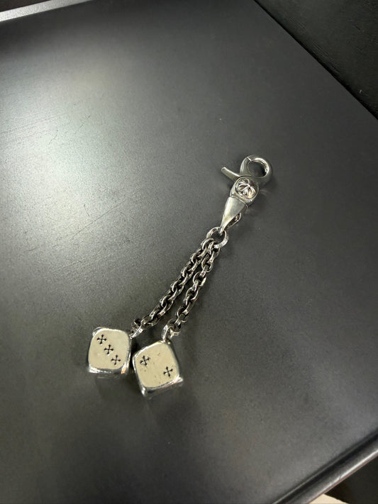 Chrome Hearts Dice Paperchain Lobster Clip Keychain