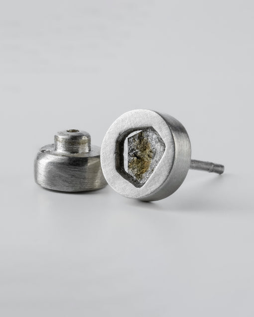 Parts of Four Stud Earring (0.2 CT, Diamond Slab,MA+DIA)