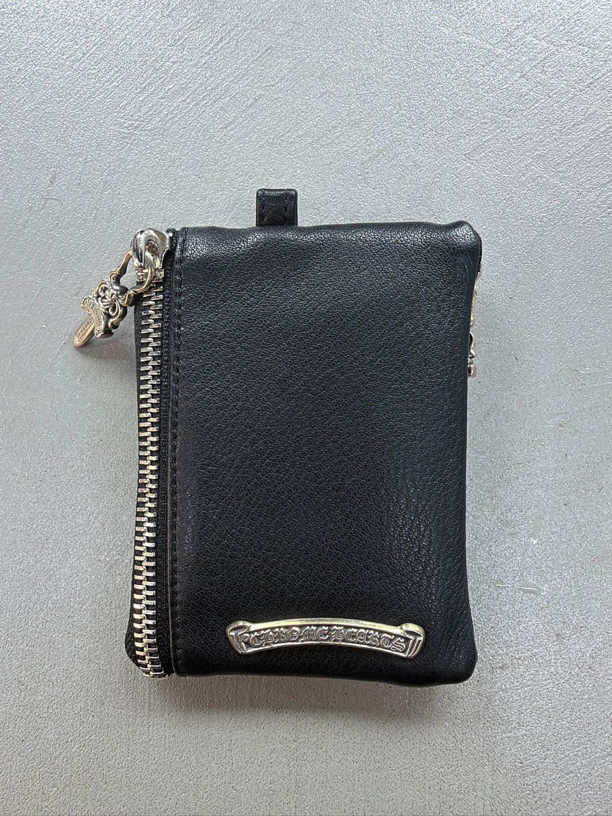 Chrome Hearts Double Dagger Zip Cross Patch Wallet